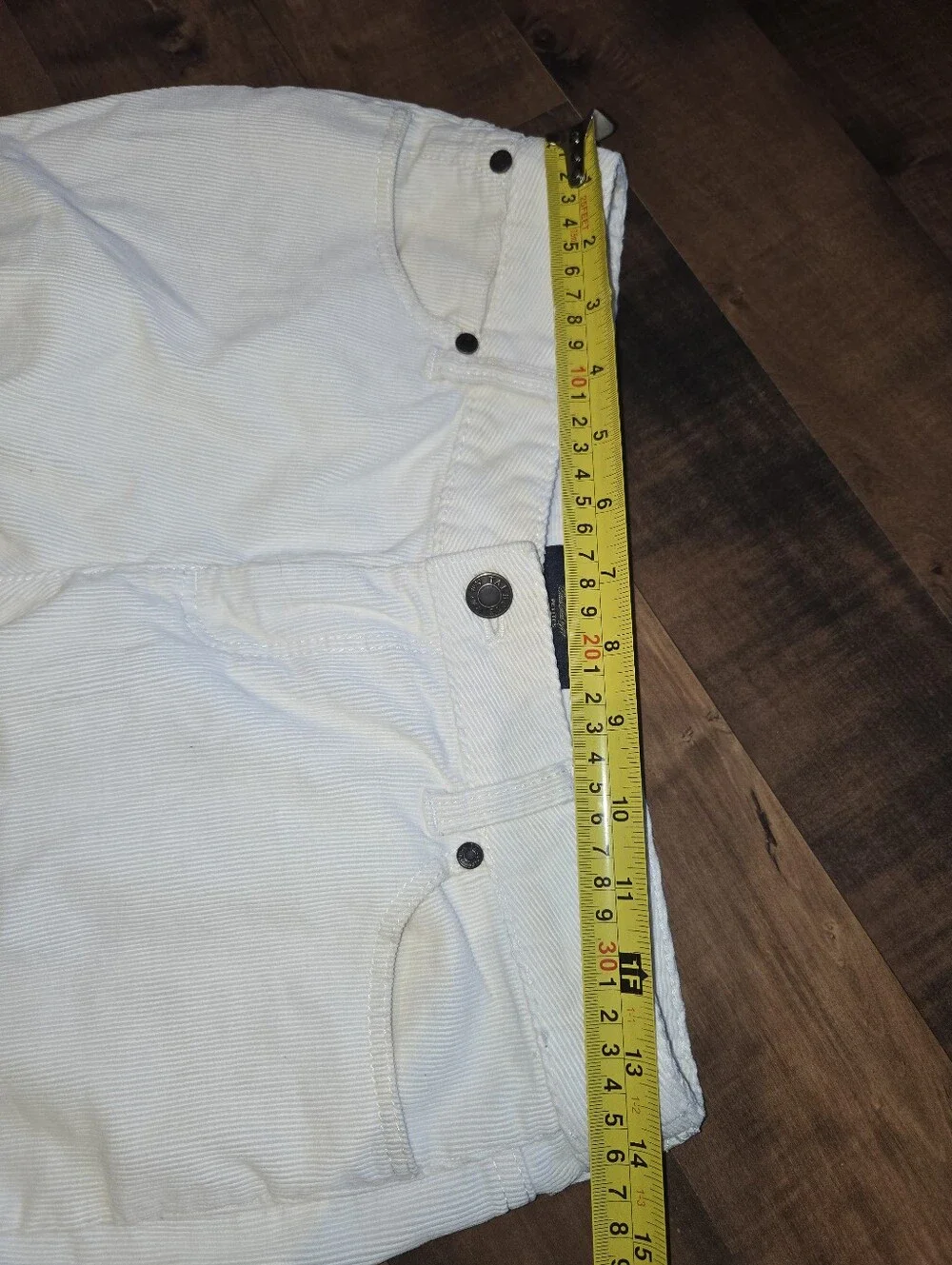 Talbots Petites Crisp White Corduroy Pants [Size 10P] Warm Cozy Straight Leg